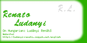 renato ludanyi business card
